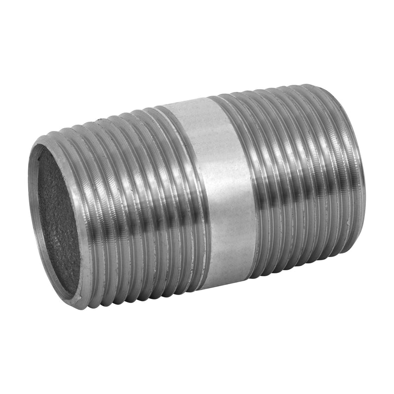 Niple Galvanizado 1" x  2" (25 mm x 5 cms) Galvaflow