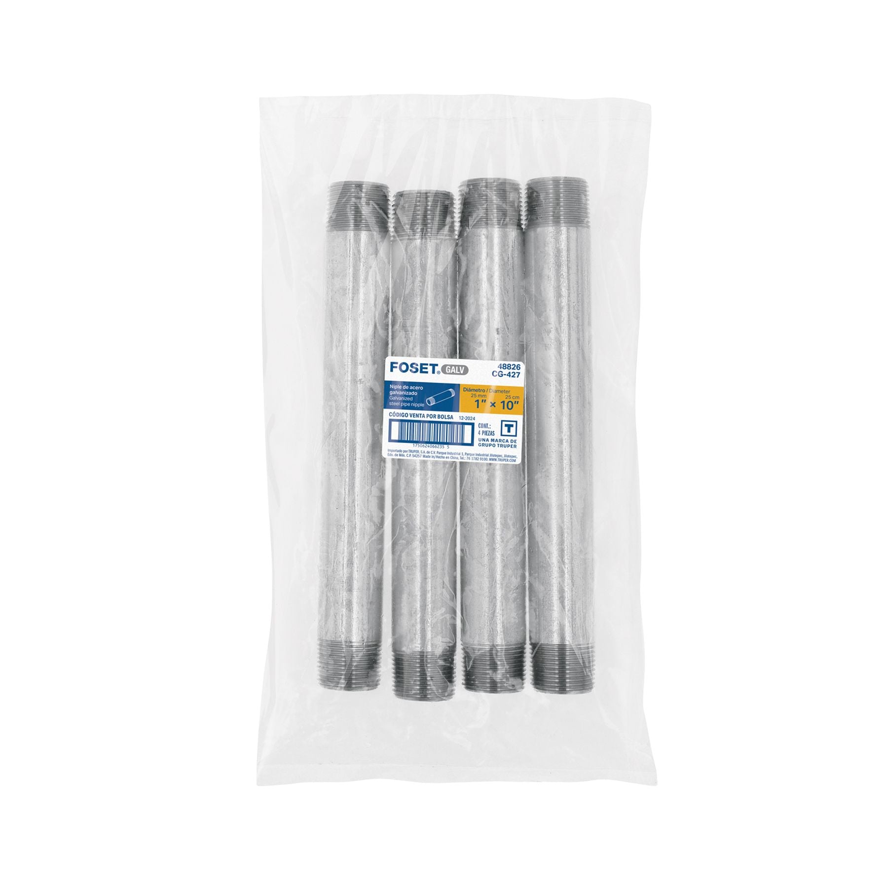Niple Galvanizado 1" x 10" FOSET
