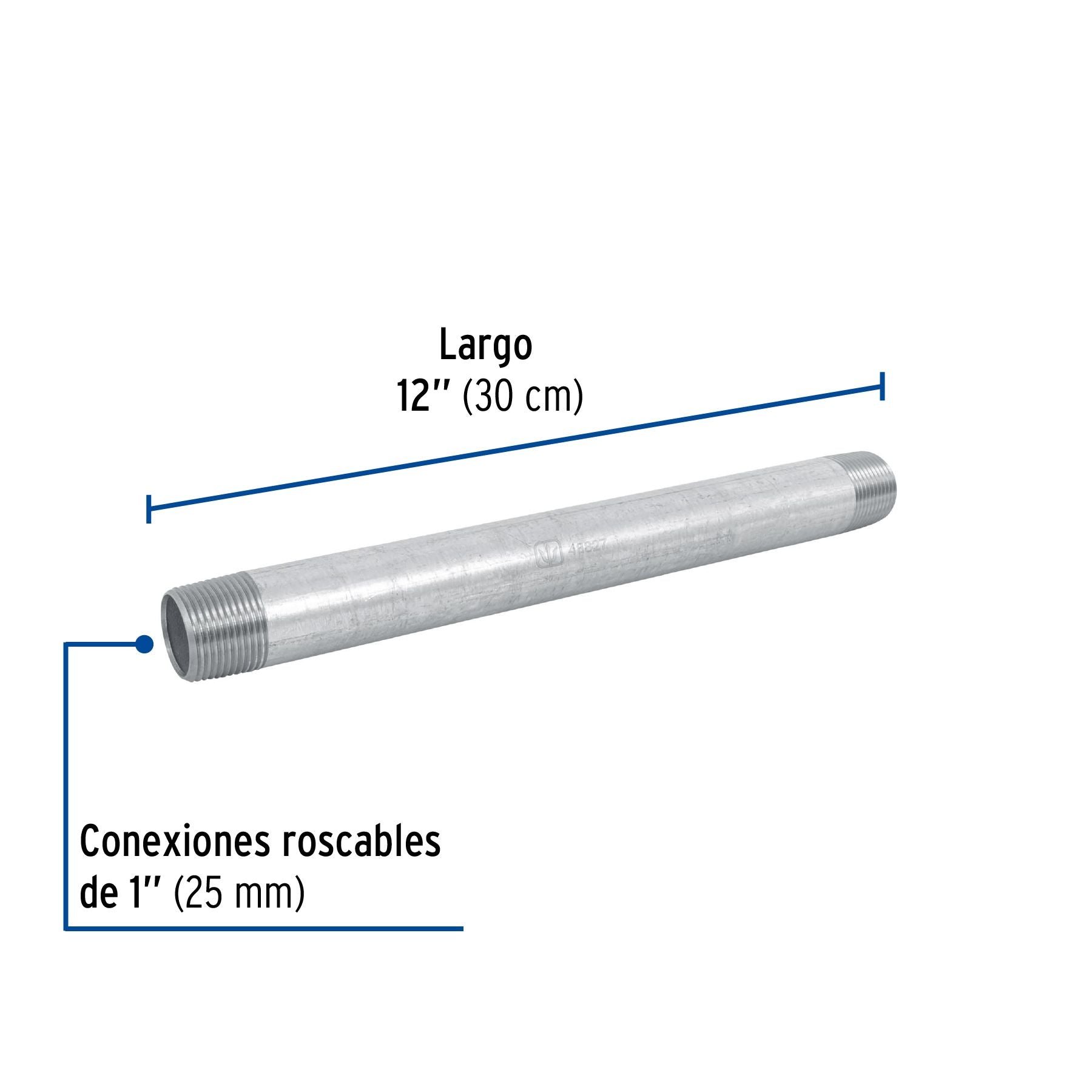 Niple Galvanizado 1" x 12" FOSET