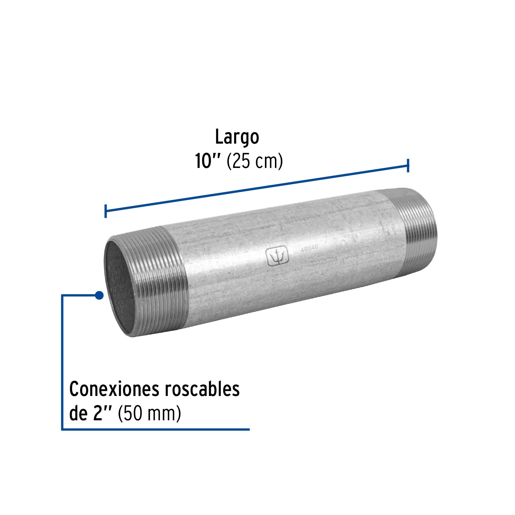 Niple Galvanizado 2" x 10" FOSET
