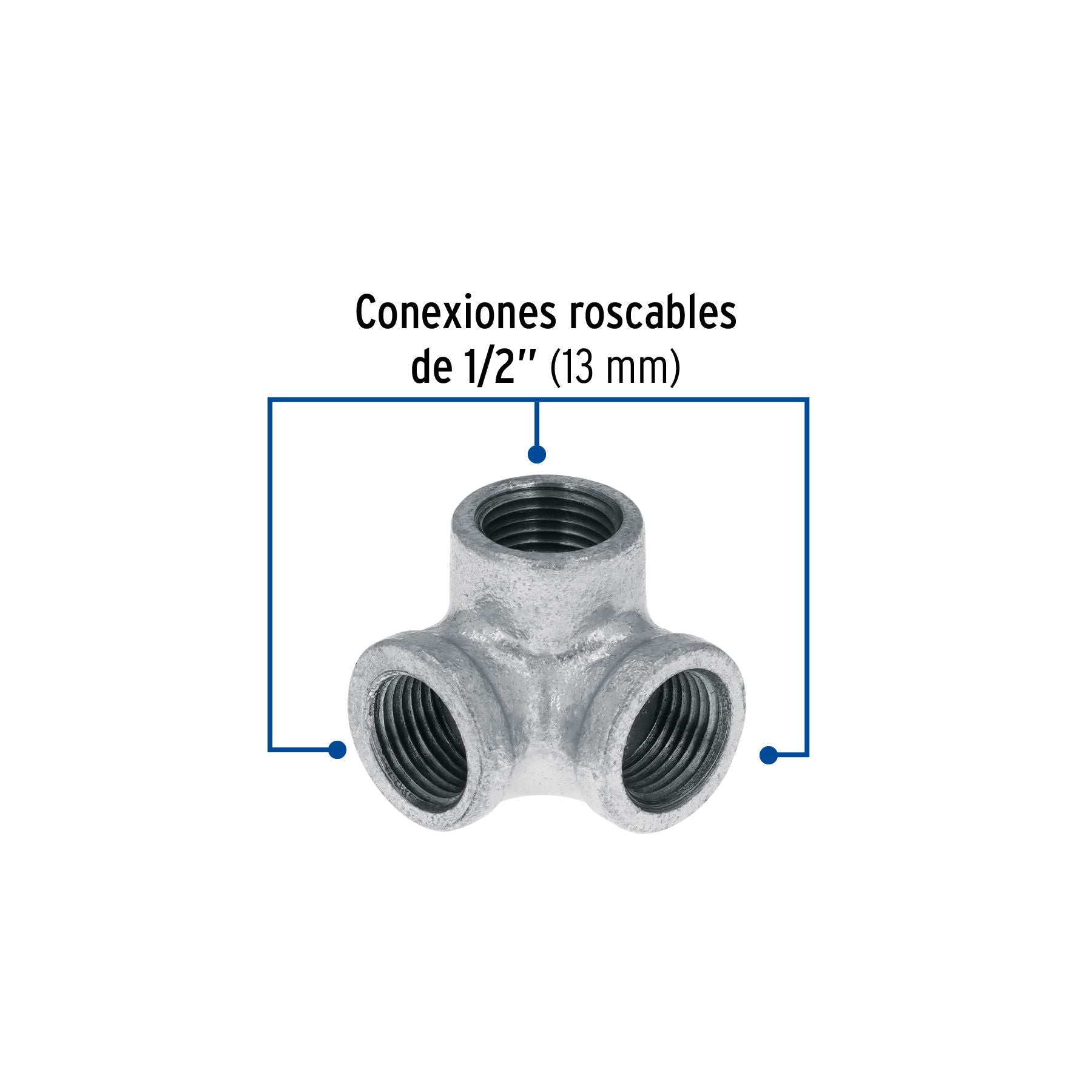 Codo Rincon Galvanizado  1/2" FOSET