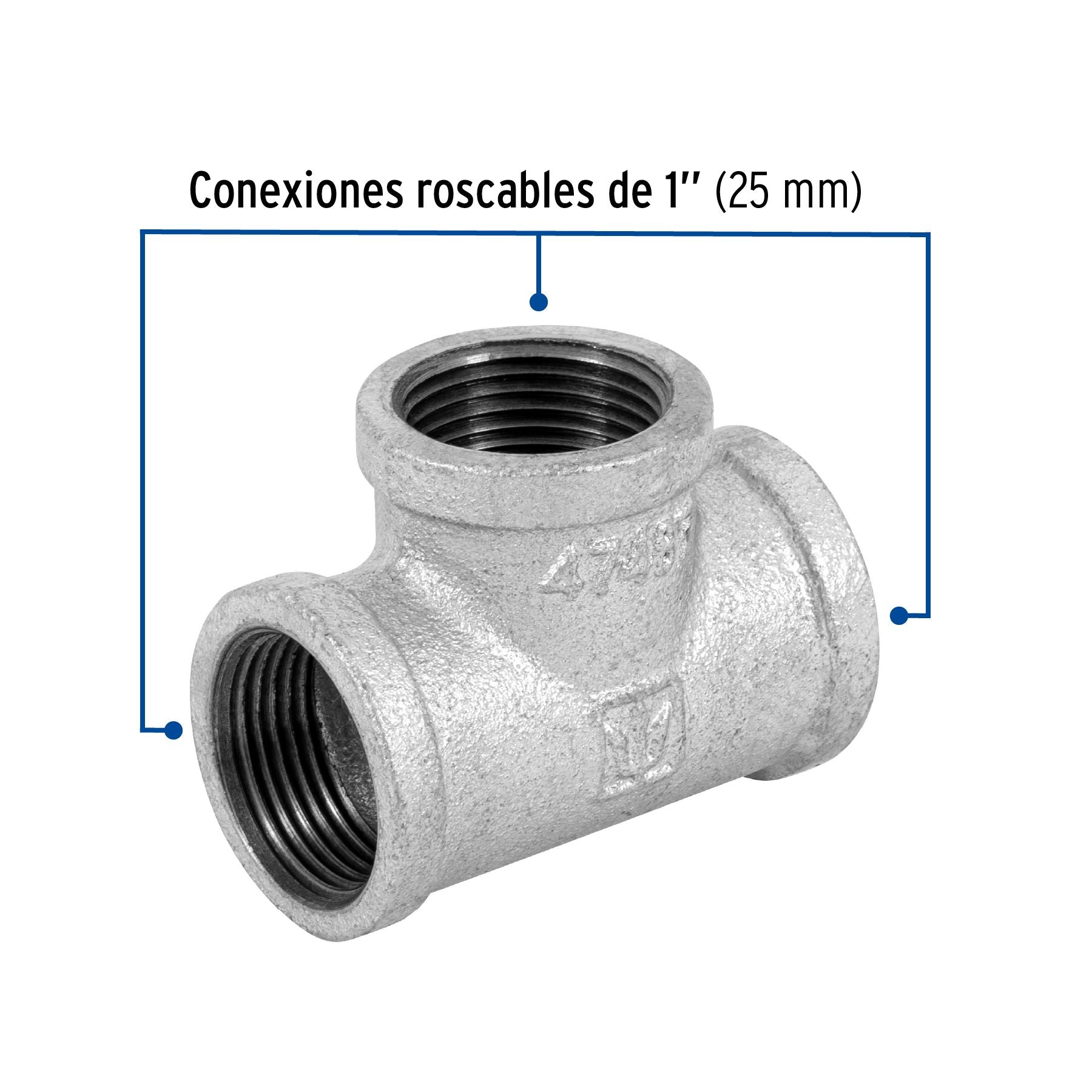 Tee Galvanizada 1" FOSET
