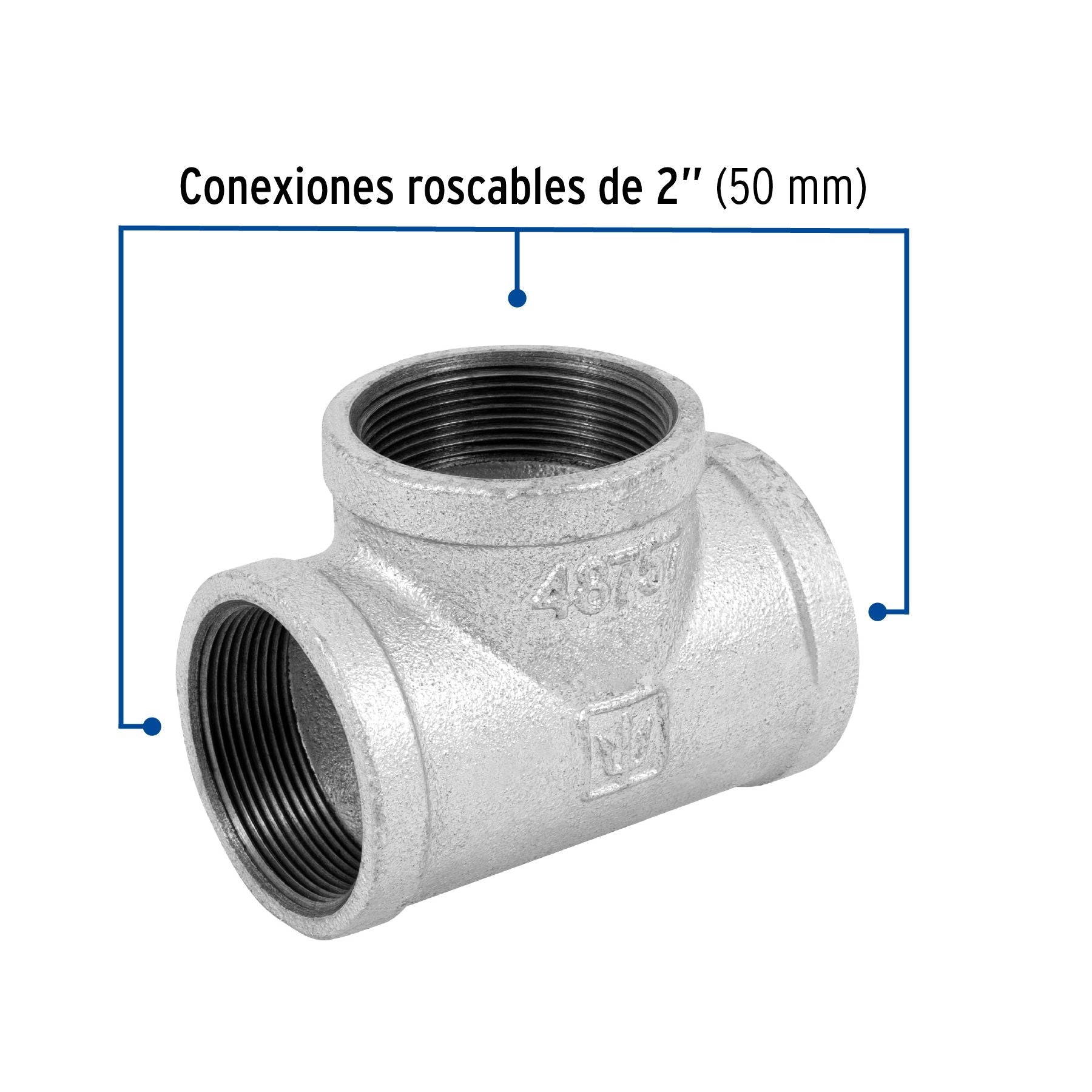 Tee Galvanizada 2" FOSET