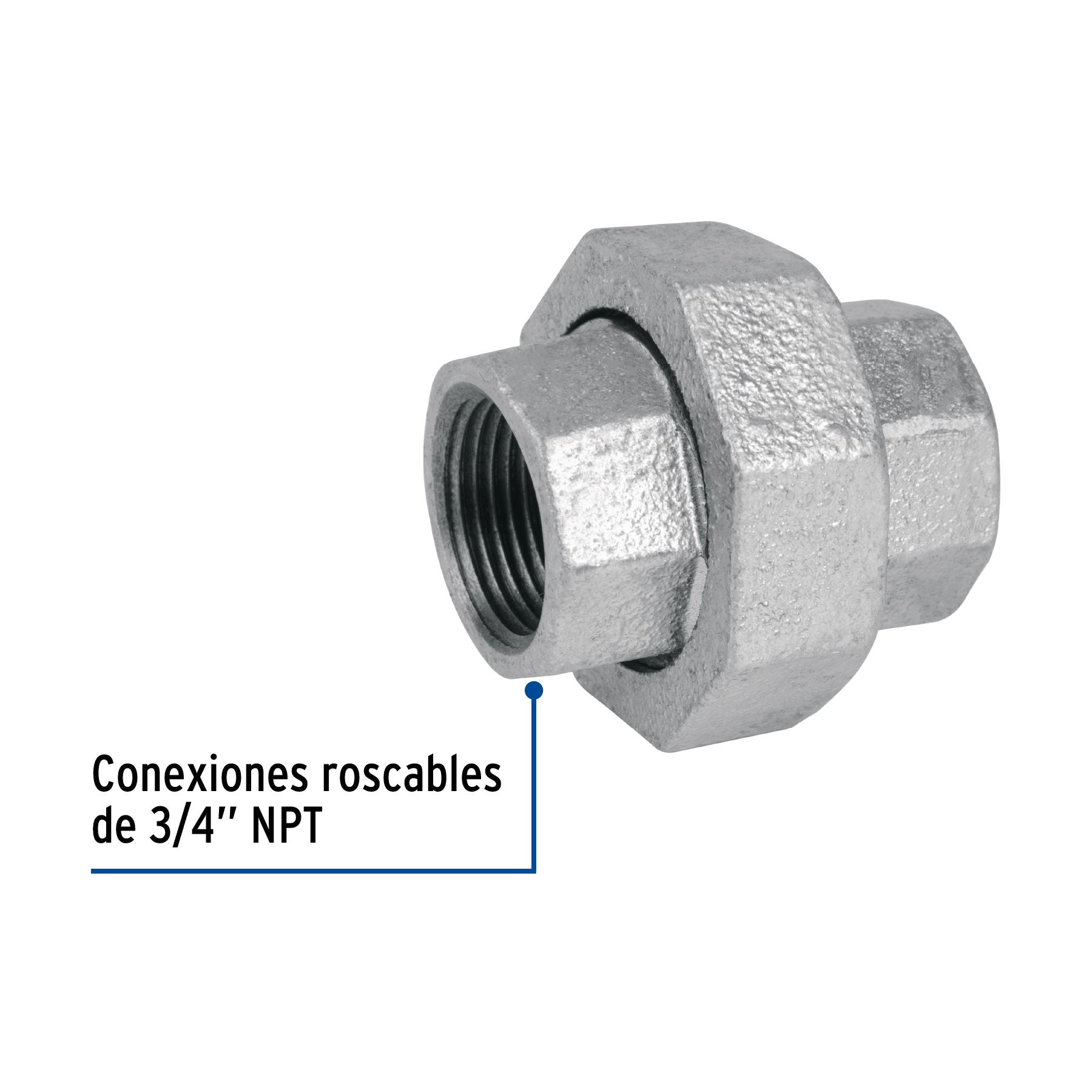 Tuerca Union Galvanizada  3/4" FOSET