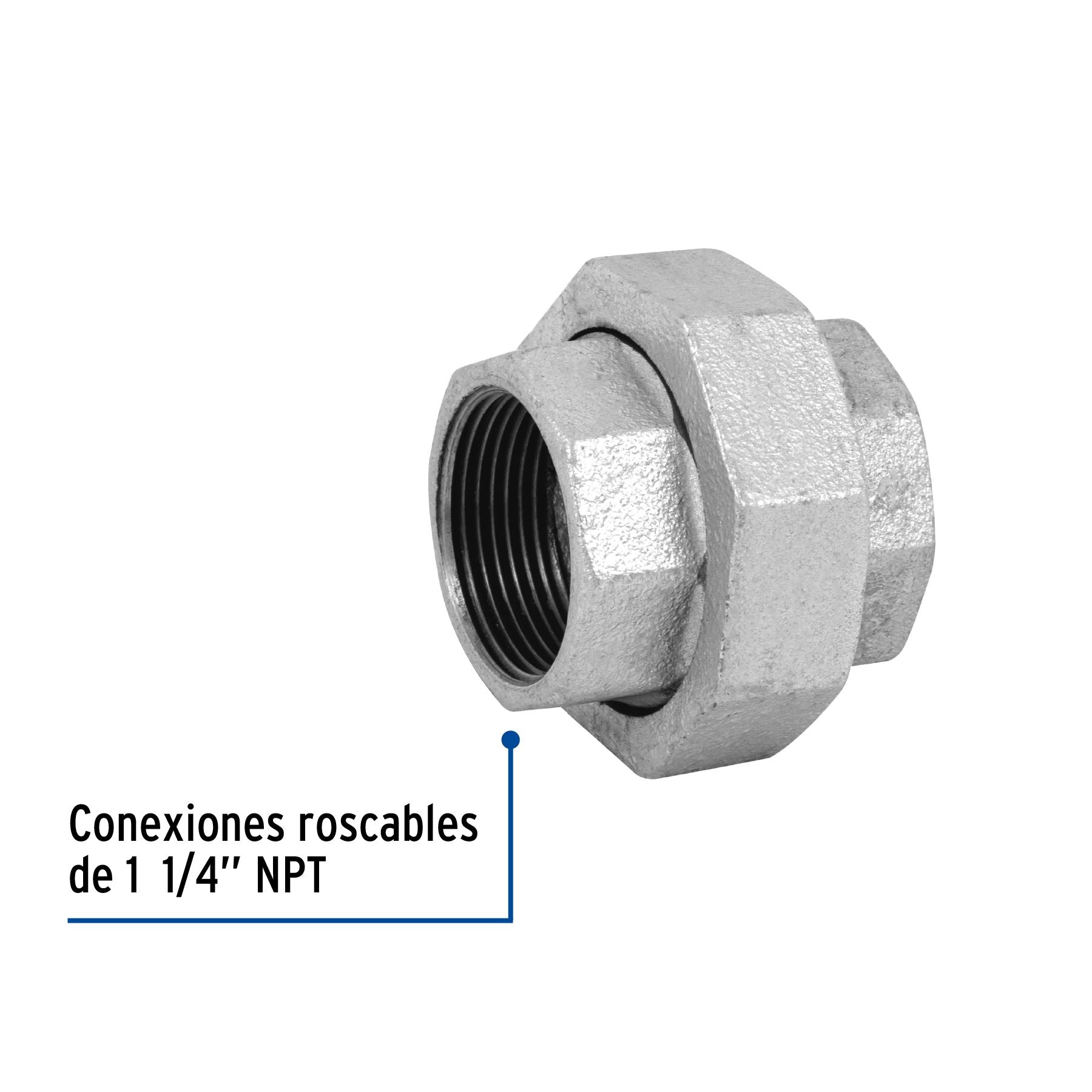 Tuerca Union Galvanizada 1"1/4 FOSET