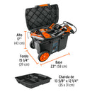 Caja Portaherramienta Plastica con Ruedas 23" Truper