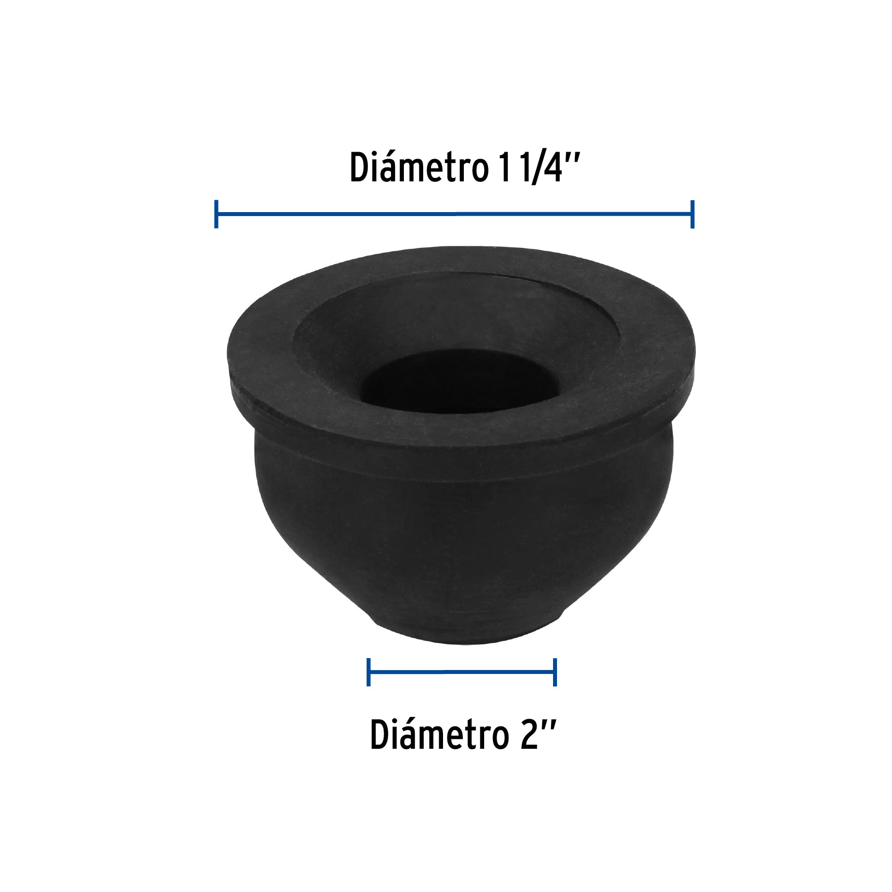 Chupon Adaptador de Hule 50 mm X 25 mm