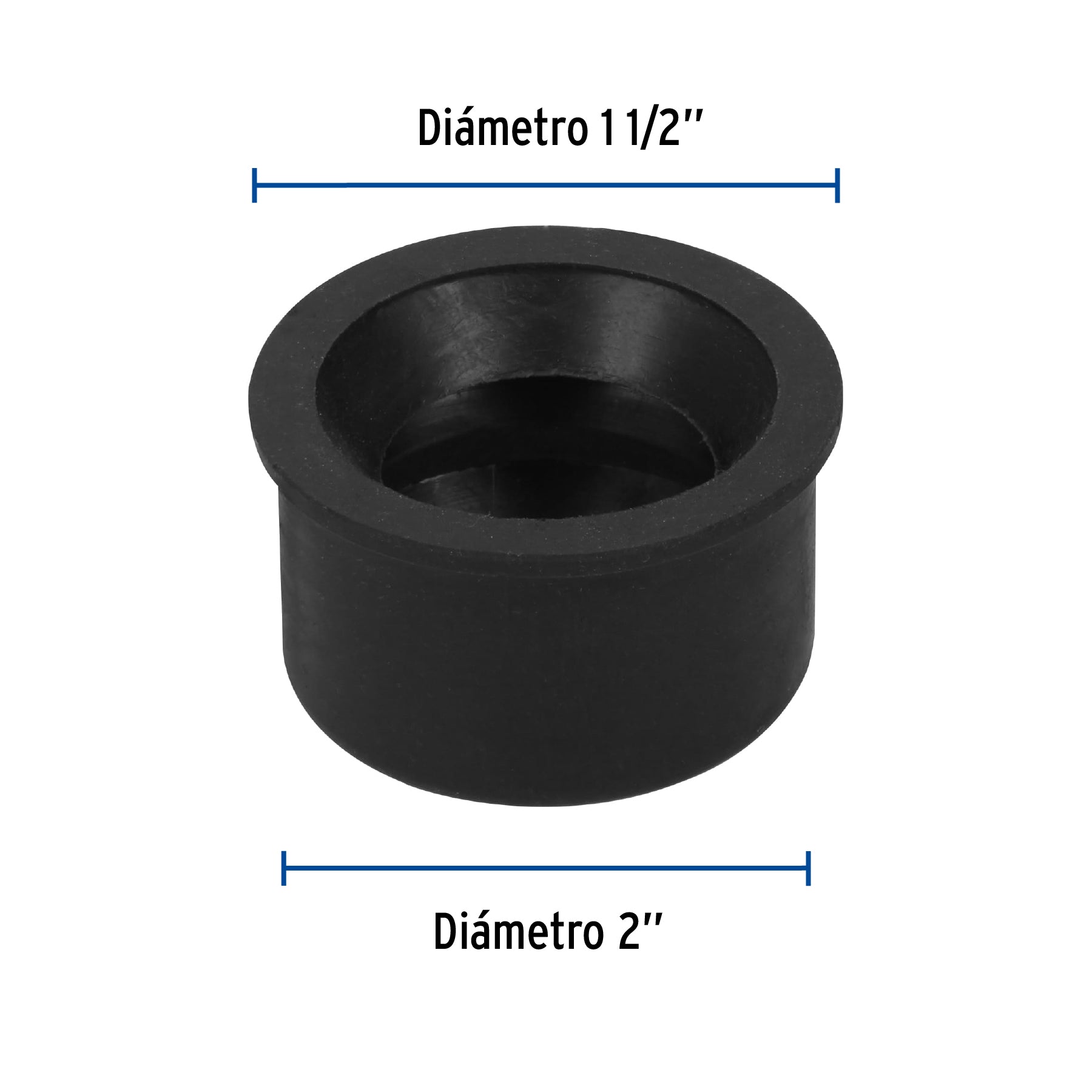 Chupon Adaptador de Hule 50 mm X 40 mm