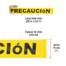 Cinta de Advertencia "Precaucion" 305 mts Truper