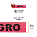 Cinta de Advertencia "Peligro" 304 mts Truper