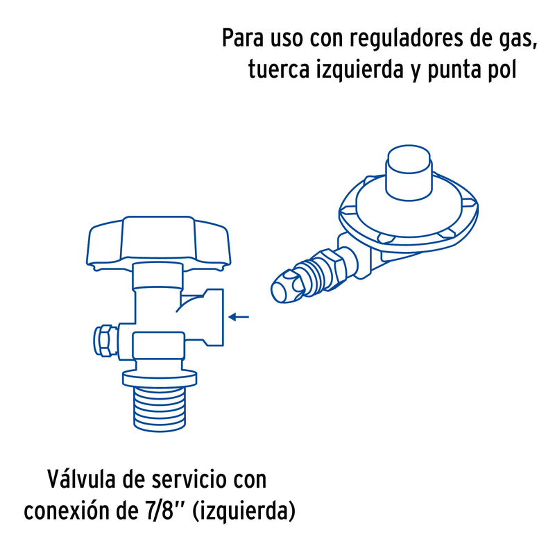 Cilindro portátil para gas LP, 20lb (9kg) Foset