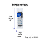 Cincho Plastico Negro 20 cm x  2.5 mm Bolsa 100 Piezas Volteck