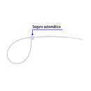 Cincho Plastico Transparente 20 cm x 2.5 mm por Pieza Volteck