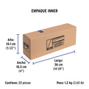 Cincho Plastico Negro 25 cm x  3.5 mm Bolsa 50 Piezas Volteck