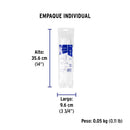 Cincho Plastico Transparente 25 cm x  3.5 mm Bolsa 50 Piezas Volteck