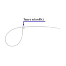 Cincho Plastico Transparente 30 cm x  4.5 mm por Pieza Volteck