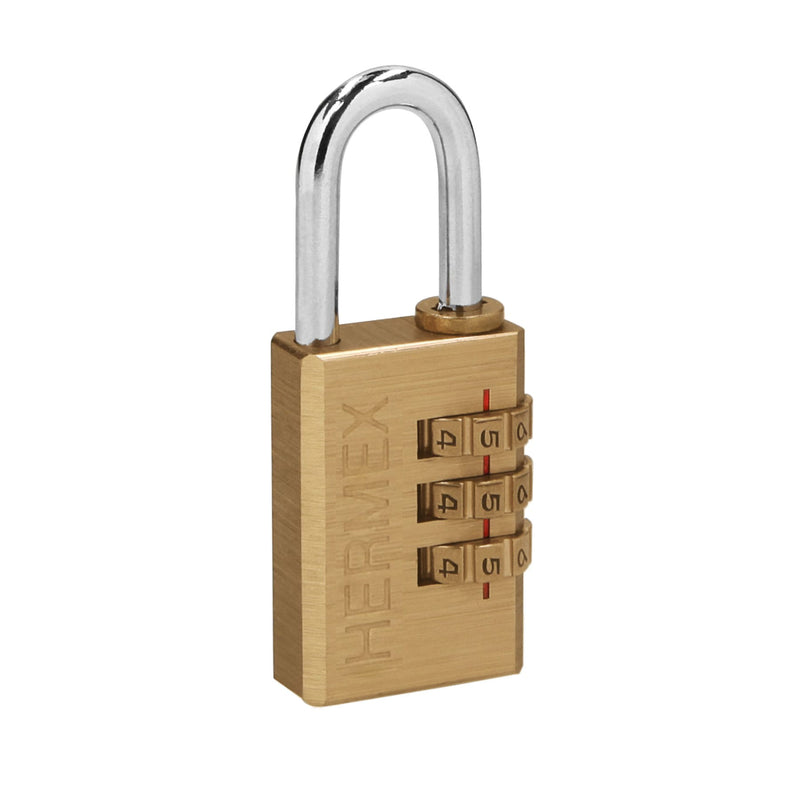 Candado de Combinacion 28 mm Cuerpo de Laton Hermex