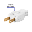 Clavija Sencilla Tipo Bisagra Blanca Volteck