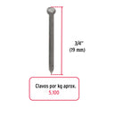 Clavo sin Cabeza Alfilerillo 3/4" (19 mm) Fiero Bolsa 1 Kg