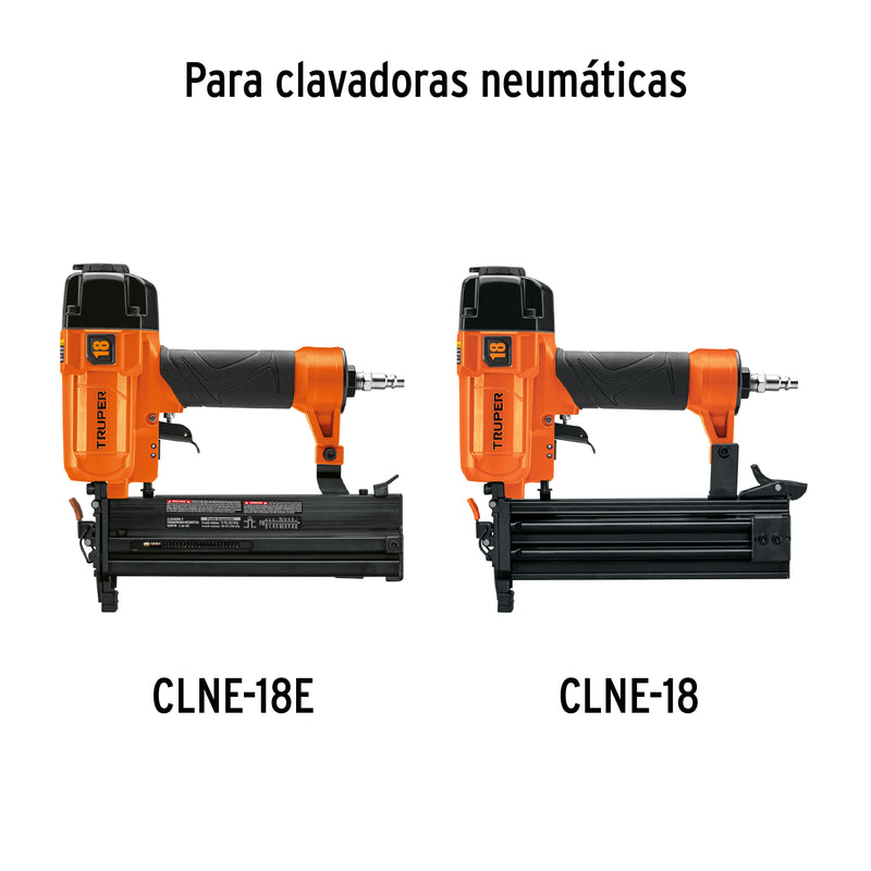 Clavos Clavadora Neumatica Calibre 18 Caja con 5,000 Truper  3/4" (20 mm)
