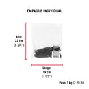 Clavo Negro para Concreto 2"1/2 (64 mm) Fiero Bolsa 1 Kg