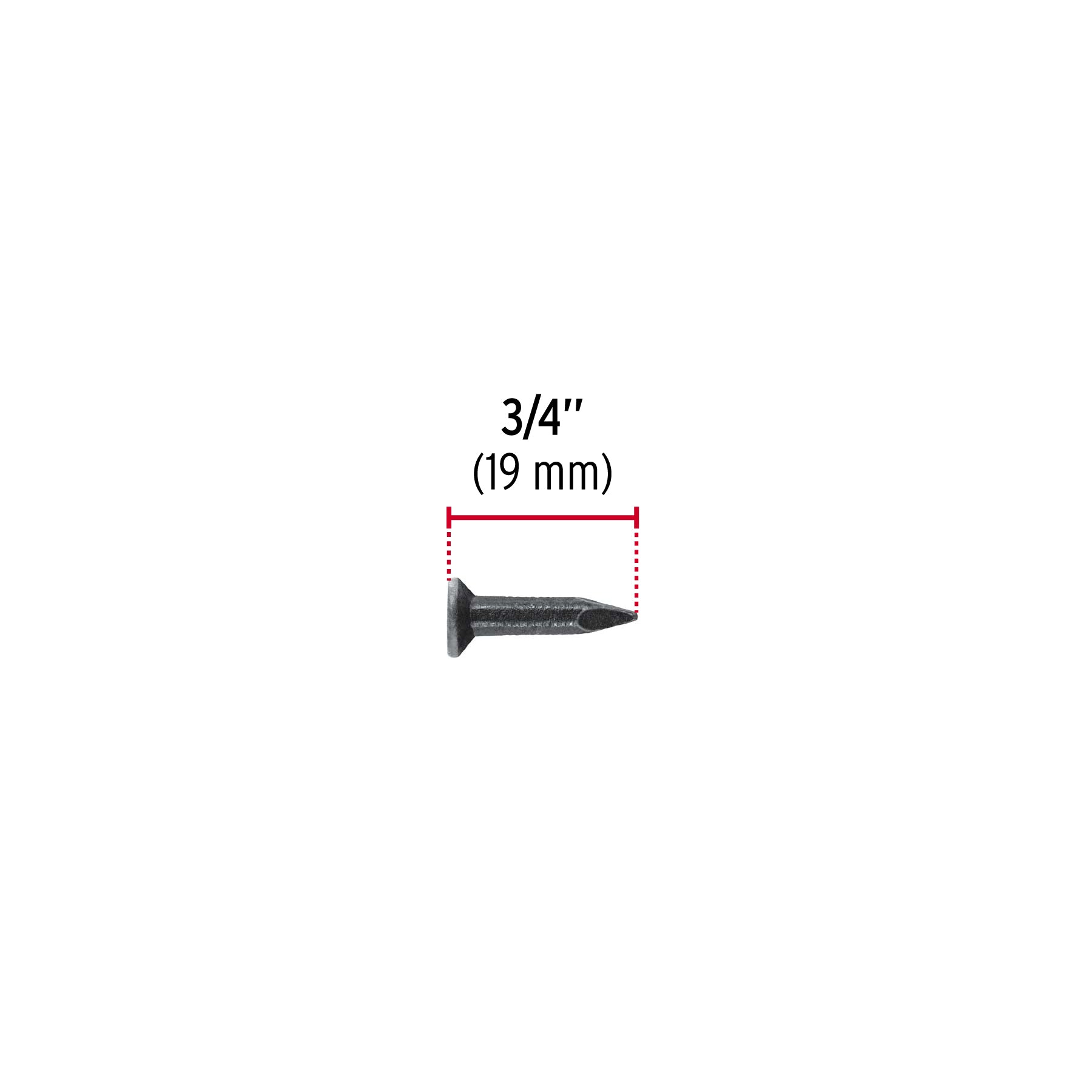 Clavo Negro para Concreto  3/4" (19 mm) Fiero por Pieza