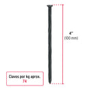 Clavo Negro para Concreto 4" (102 mm) Fiero