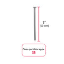 Blister Clavo con Cabeza Standard 2" (50 mm) Fiero 35 Piezas