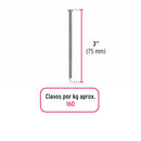 Clavo con Cabeza Standard 3" (76 mm) Fiero