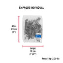 Clavo con Cabeza Standard 4" Fiero Bolsa 1 Kg