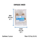 Reduccion Bushing de Laton 3/4" x 1/2" Foset