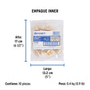 Codo Campana para Gas 3/8" Flare x 3/8" NPT Foset