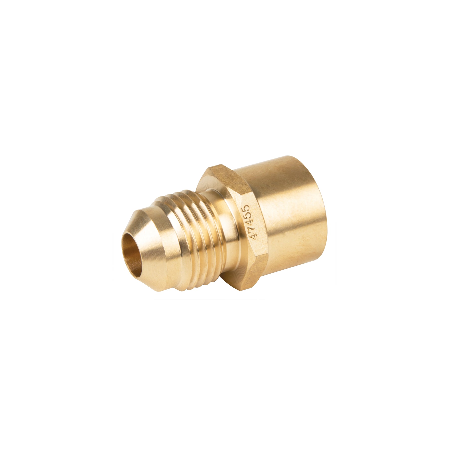 Niple Campana para Gas 3/8" Flare x 1/2" Soldable Foset