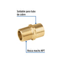 Niple Campana para Gas 3/8" NPT x 1/2" Soldable Foset