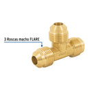 Tee Union para Gas 3/8" Flare Foset