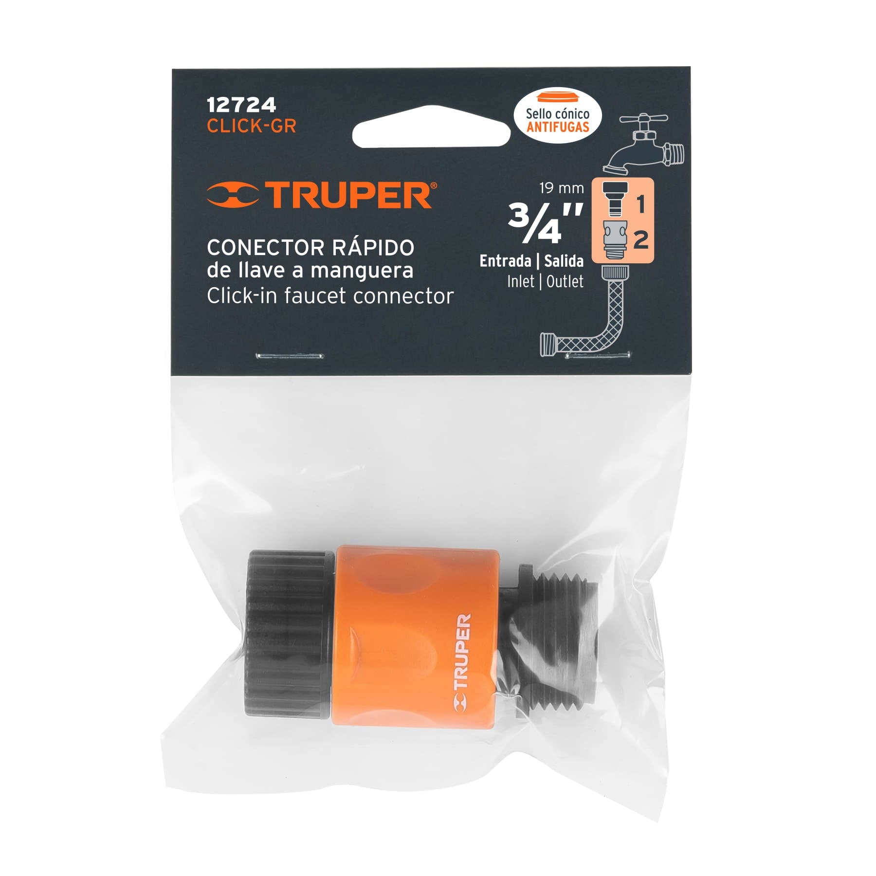Conector Click Grifo-Manguera CLICK-GR Truper