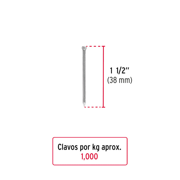 Clavo sin Cabeza Standard 1"1/2 (38 mm) Fiero