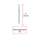 Blister Clavo sin Cabeza Standard 2" (50 mm) Fiero 30 Piezas