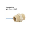 Niple Corrido de Polipropileno 3/4" (19 mm) Foset
