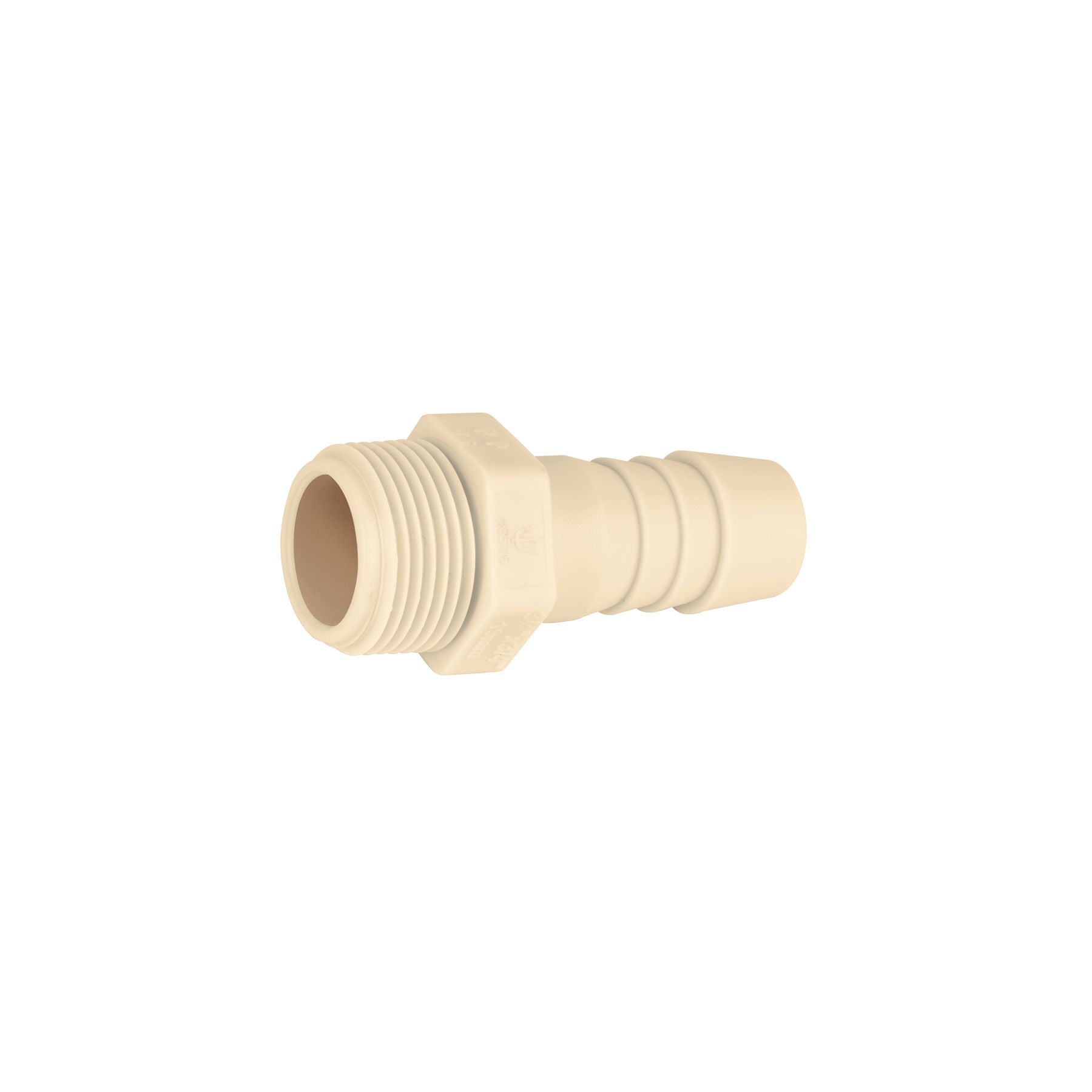 Conector Exterior Espiga de Polipropileno  3/4" X 3/4"