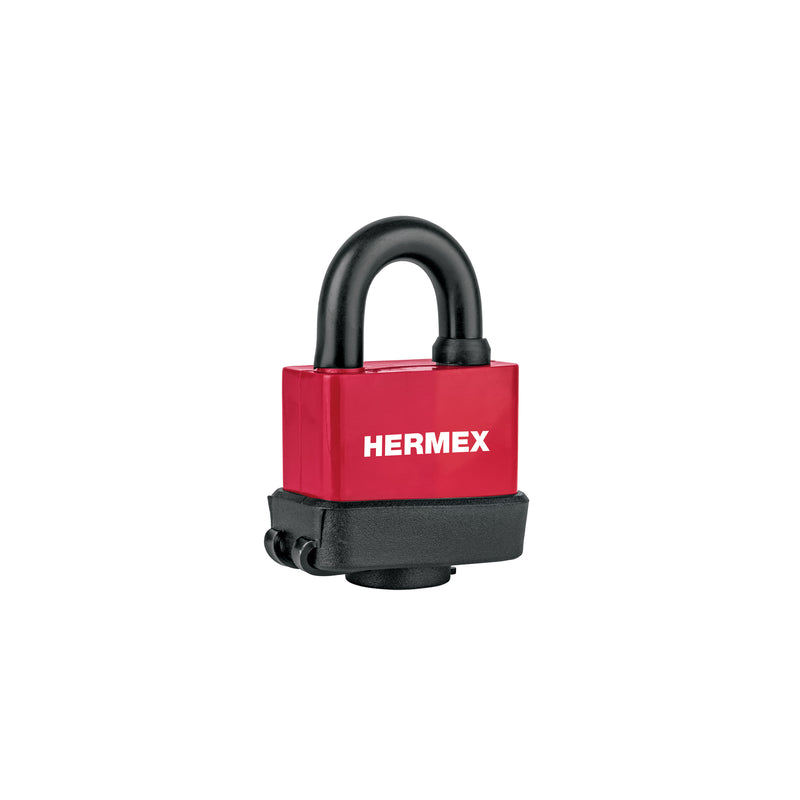 Candado Laminado 50 mm Recubierto de Plastico Hermex