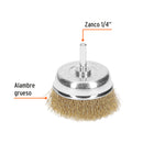 Carda para Taladro de Copa 2"3/4 Zanco 1/4" Truper