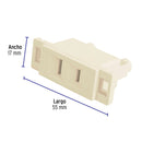 Toma de Corriente Sencillo Marfil Linea Economica Volteck