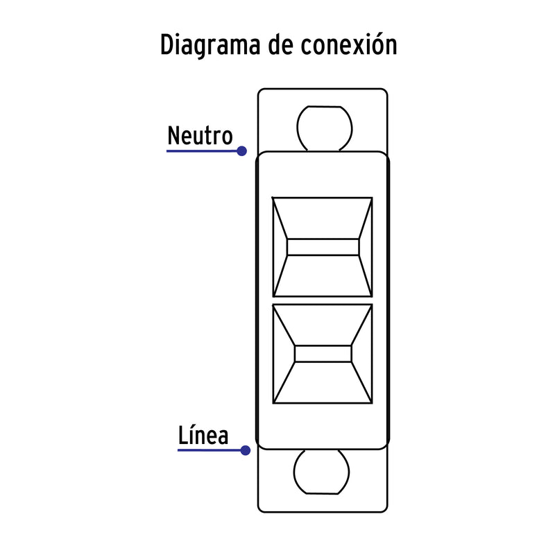 Toma de Corriente Sencillo Marfil Linea Economica Volteck