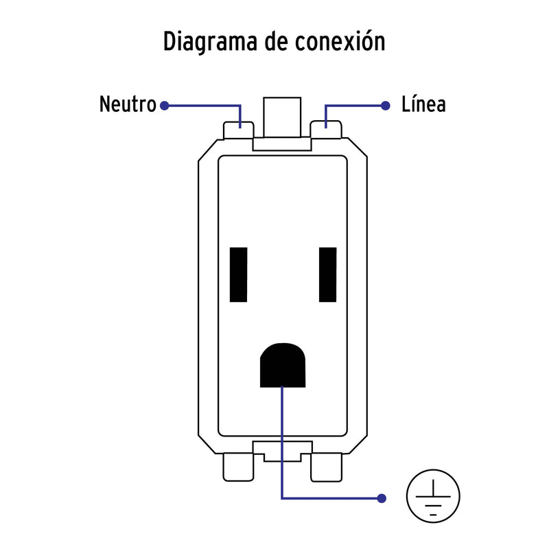 Contacto 2P + T Blanco Oslo Volteck