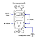 Interruptor de Palanca con Contacto Blanco Volteck