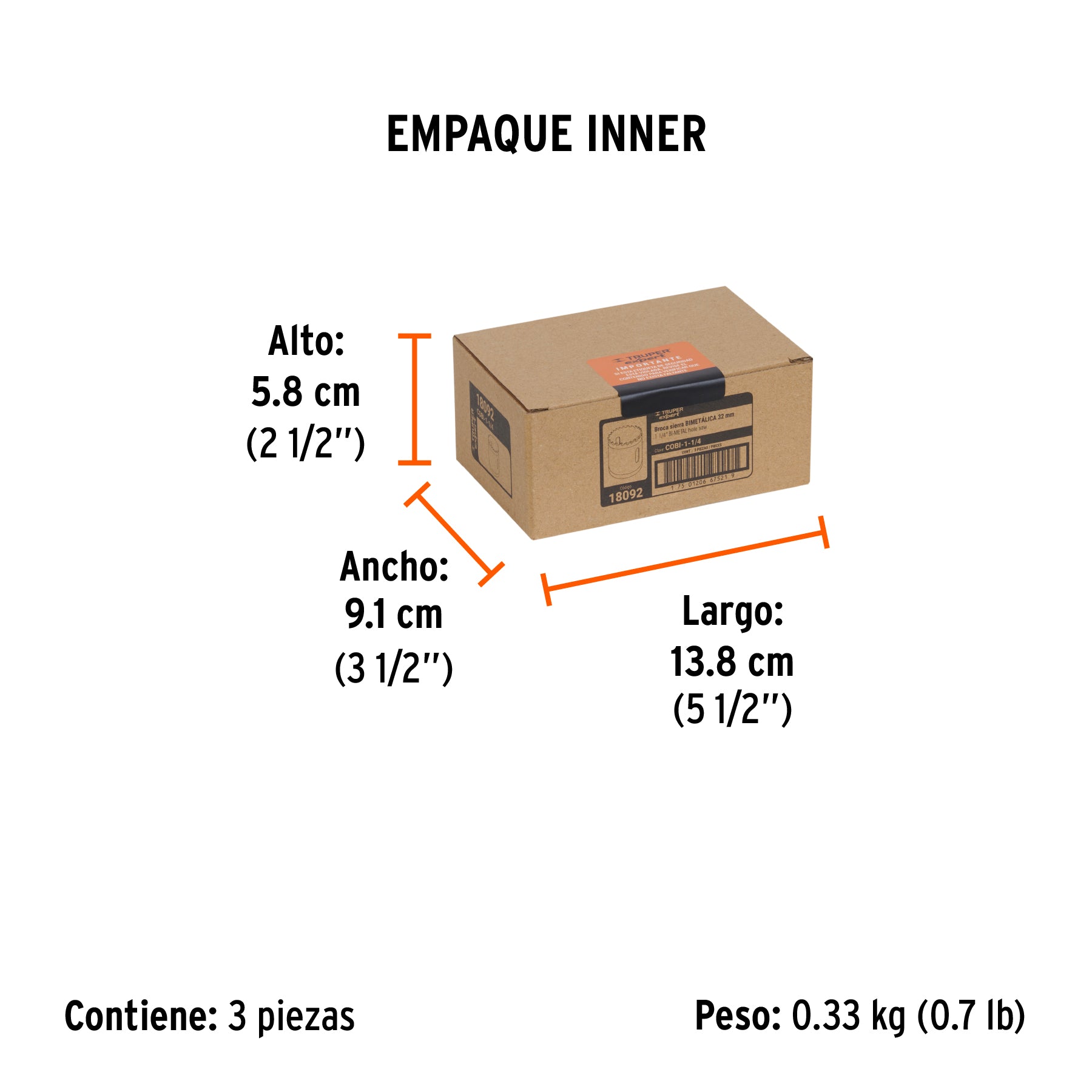 Brocasierra Bimetalica Truper Expert 1"1/4