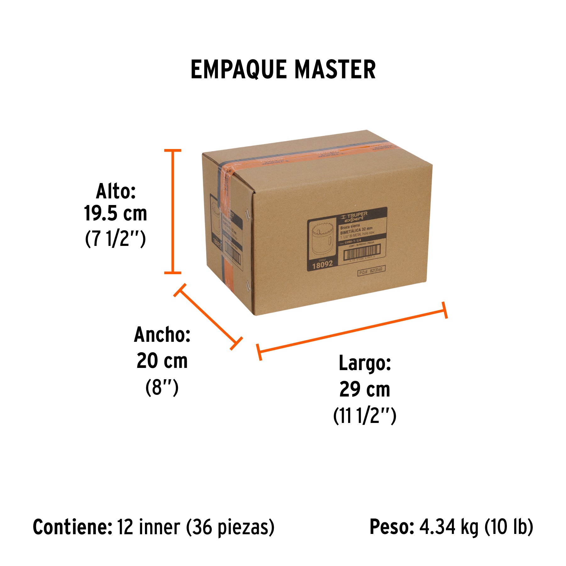 Brocasierra Bimetalica Truper Expert 1"1/4