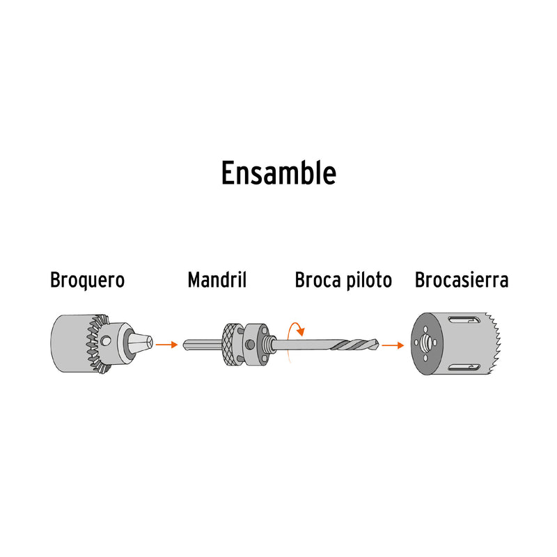 Brocasierra Bimetalica Truper Expert 7/8"