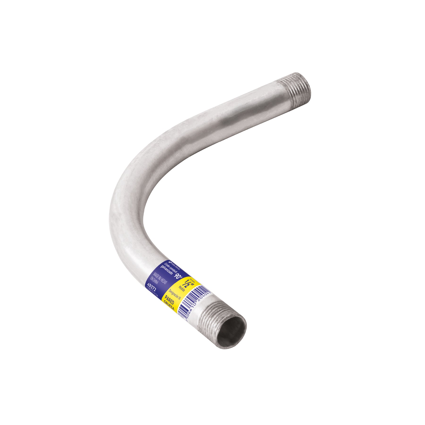 Curva Conduit Pared Gruesa  1/2" (13 mm) Volteck